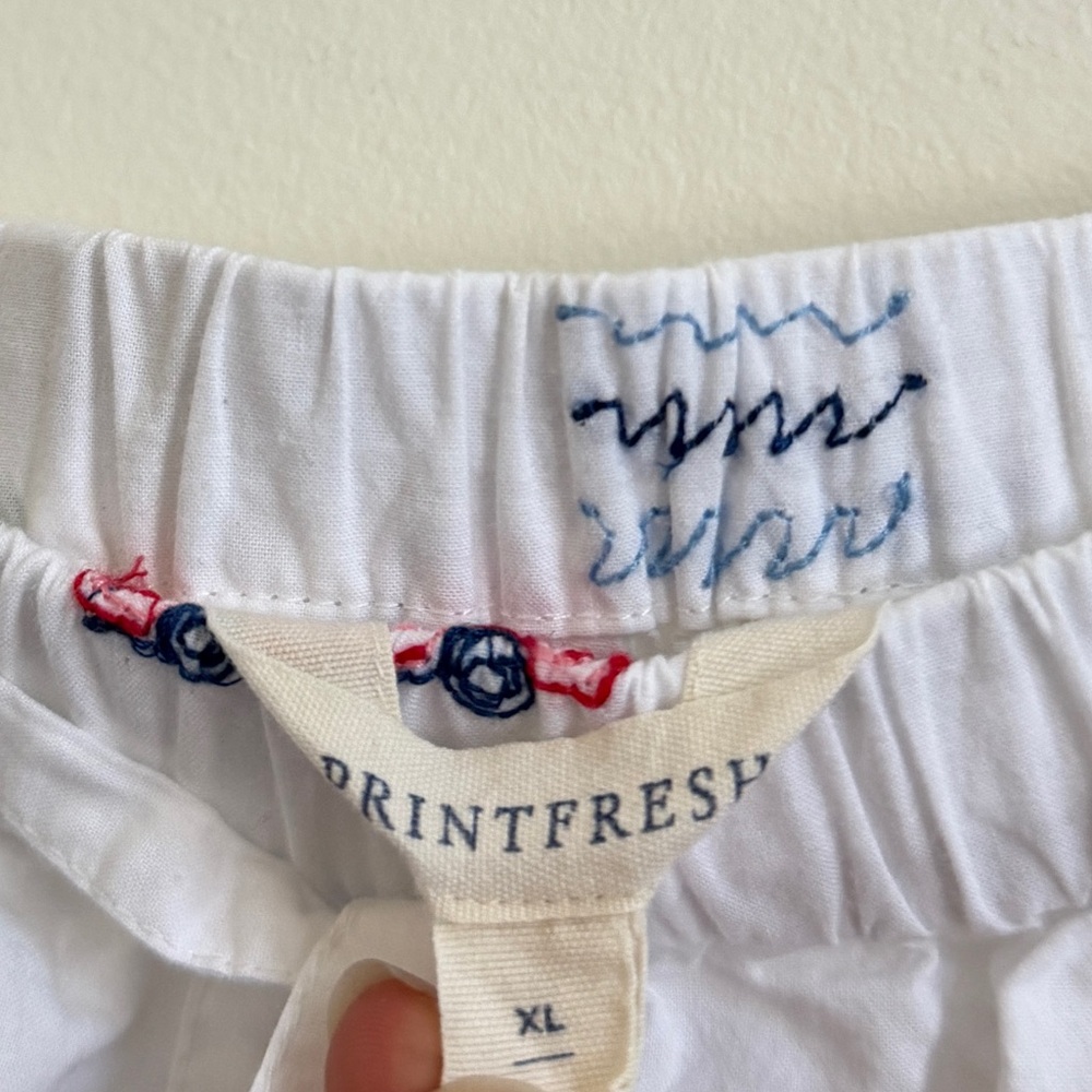 Printfresh Embroidered Beach Seashell Shorts Size… - image 3